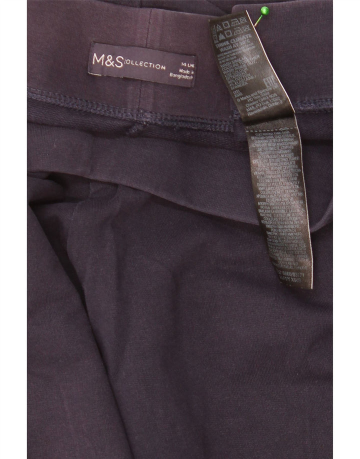 Marks & Spencer ženske tajice UK 14 velike tamnoplave pamučne