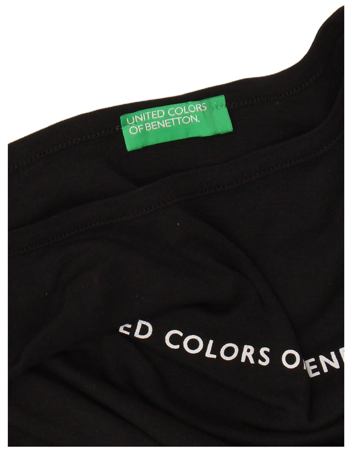 BENETTON Ženska majica s 3/4 rukavima UK 8 Mala crna