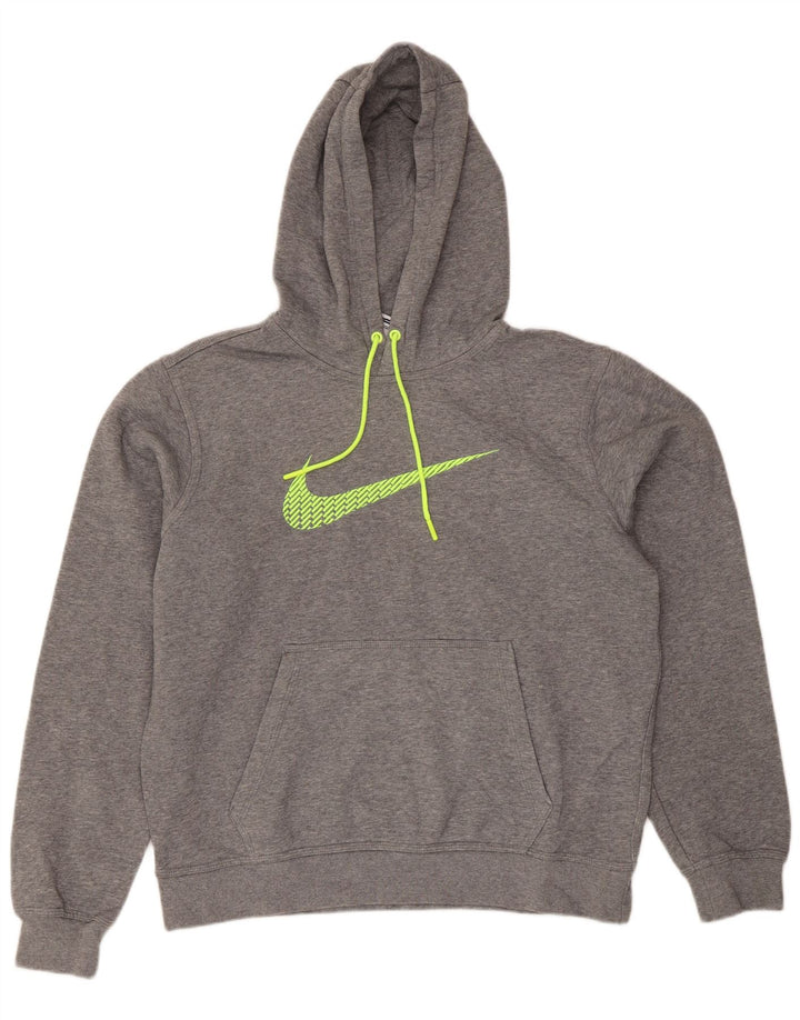Nike muška majica s kapuljačom Regular Fit srednje sivi pamuk