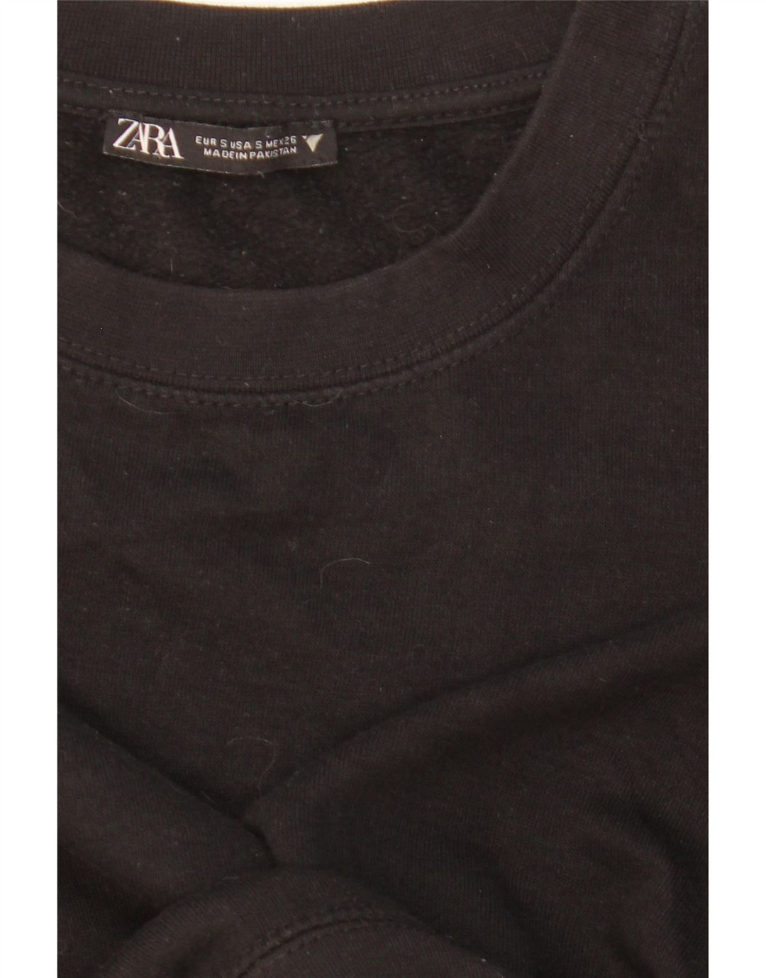 ZARA ženski kratki kratki džemper UK 10 Small Black