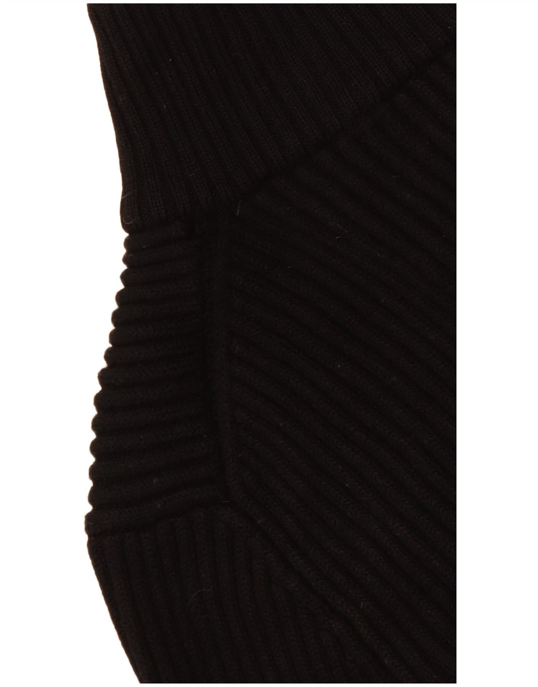 Hugo Boss ženski džemper s izrezom s patentnim zatvaračem UK 14 velika crna djevičanska vuna