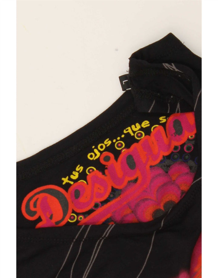 Desigual ženski gornji dio prsluka s grafičkim motivima UK 14 veliki crni