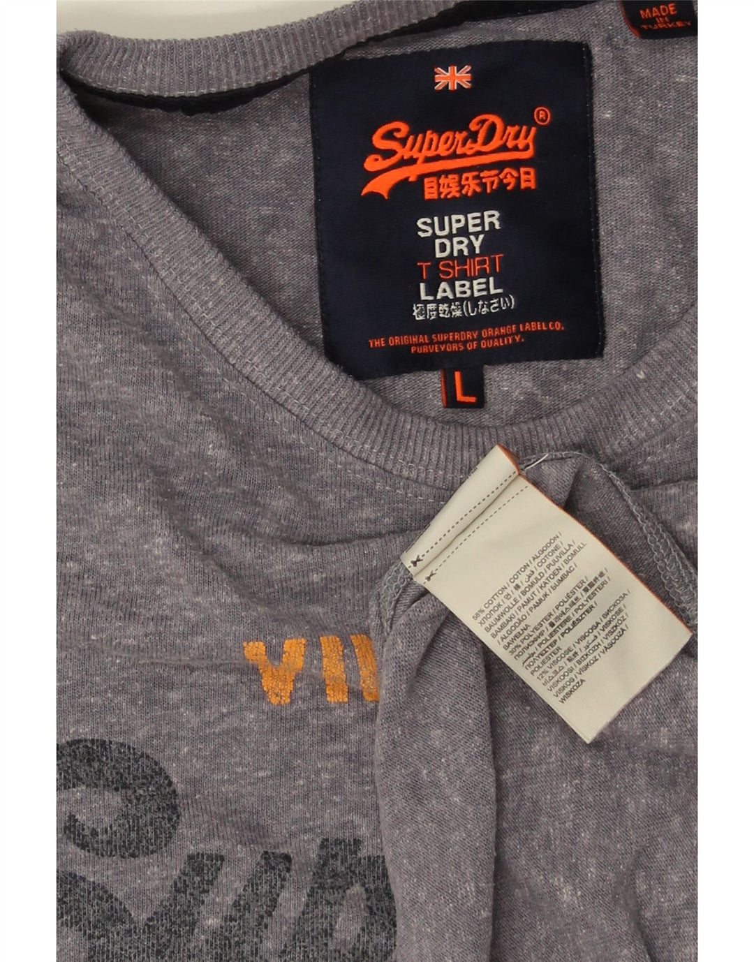 SUPERDRY muška majica kratkih rukava s grafičkim motivima Veliki sivi flekasti pamuk