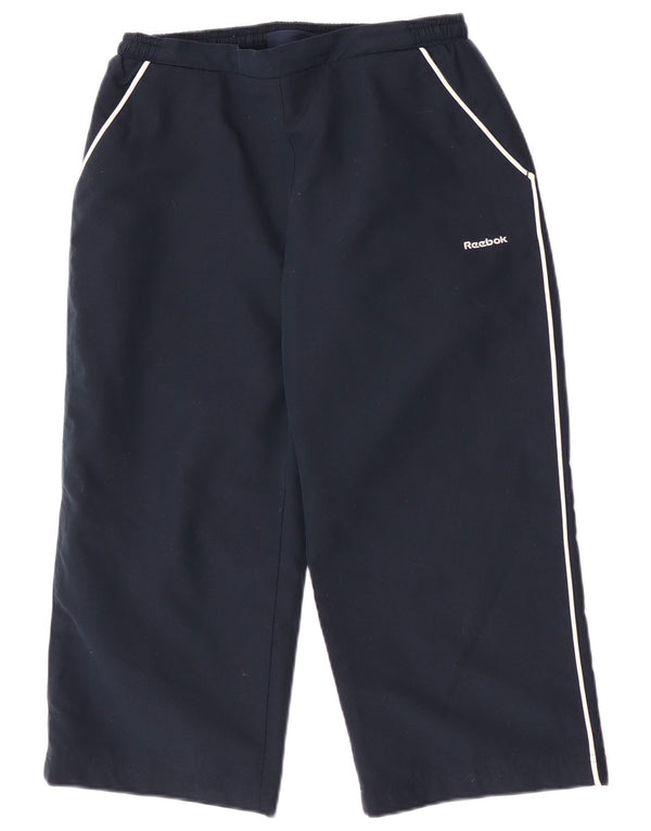 Reebok ženske Capri trenirke hlače UK 10 male tamnoplave sportske