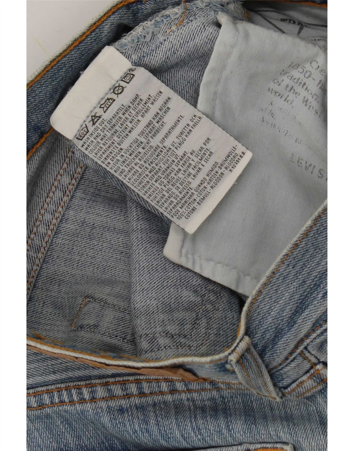Levi's ženske 595 ravne traperice W27 L32 plavi pamuk