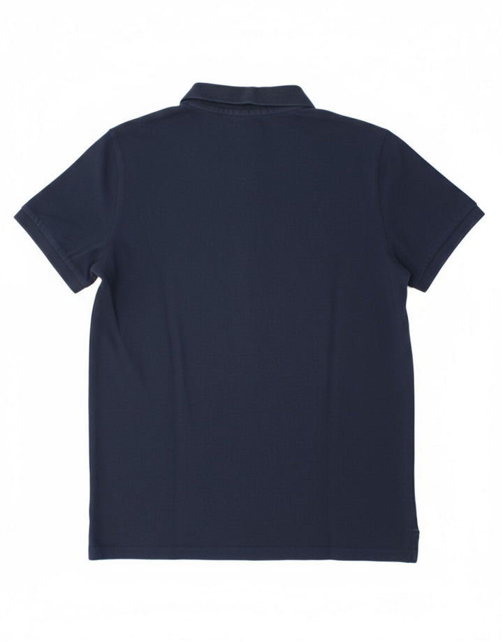 CHIEMSEE Mens Polo Shirt Medium Navy Blue Cotton