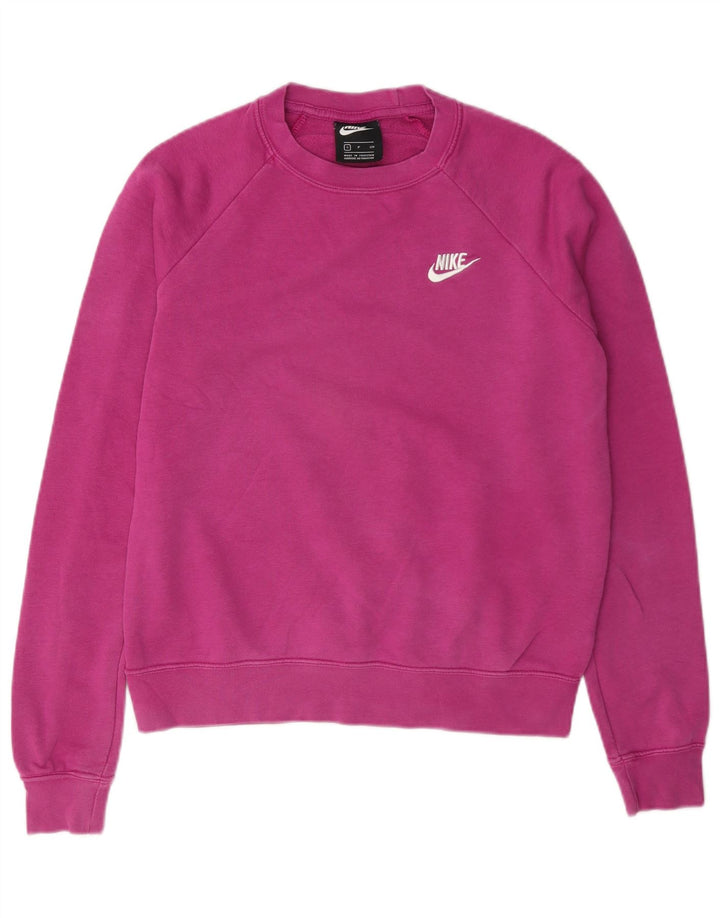 Nike ženska majica prekomjerne veličine UK 10 Mali ružičasti pamuk
