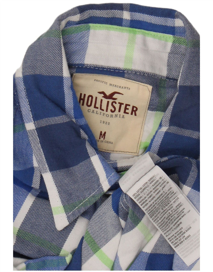 Hollister muška flanelska košulja srednje plave pamučne kare