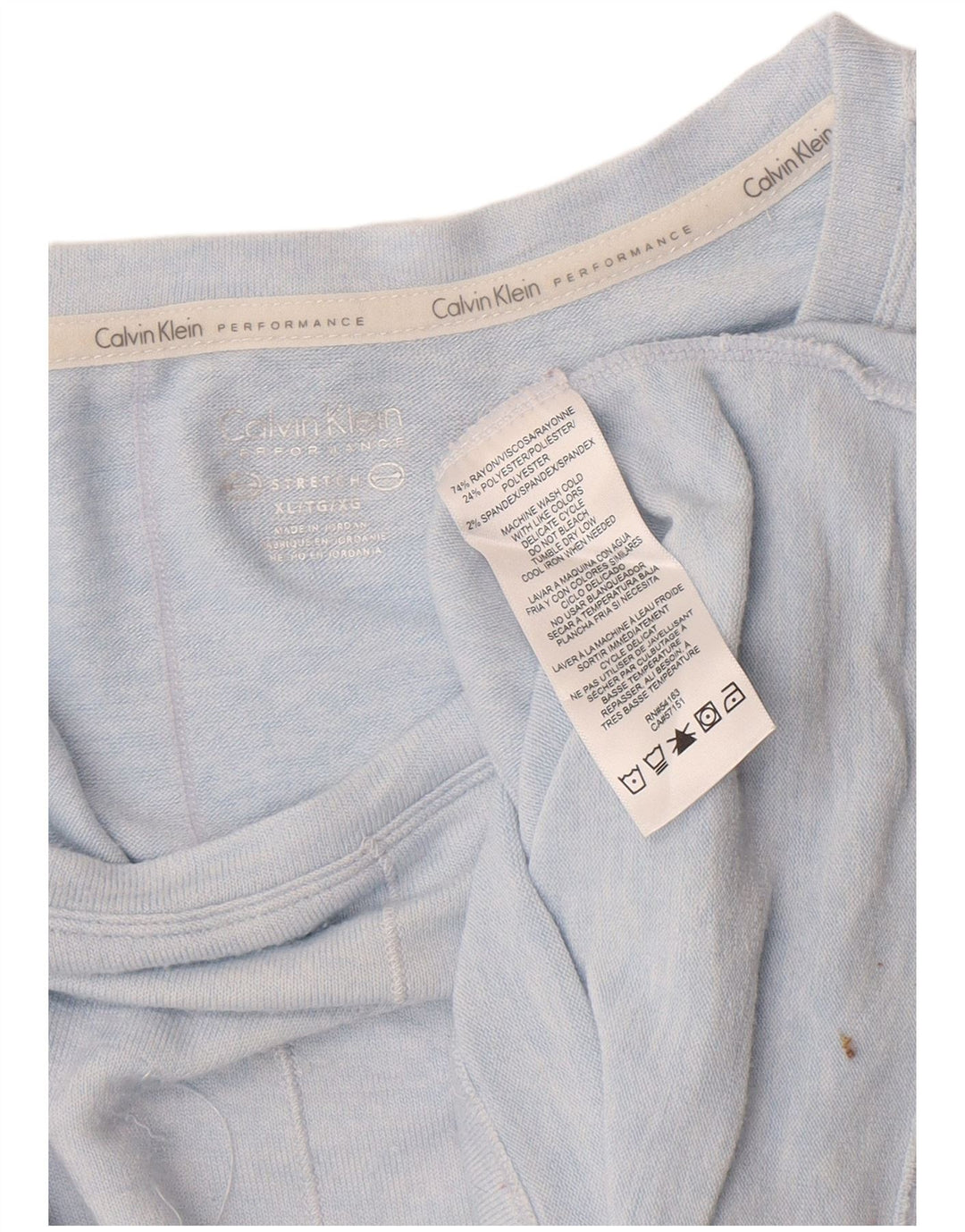 Calvin Klein ženski gornji dio s 3/4 rukavima UK 18 XL plava viskoza