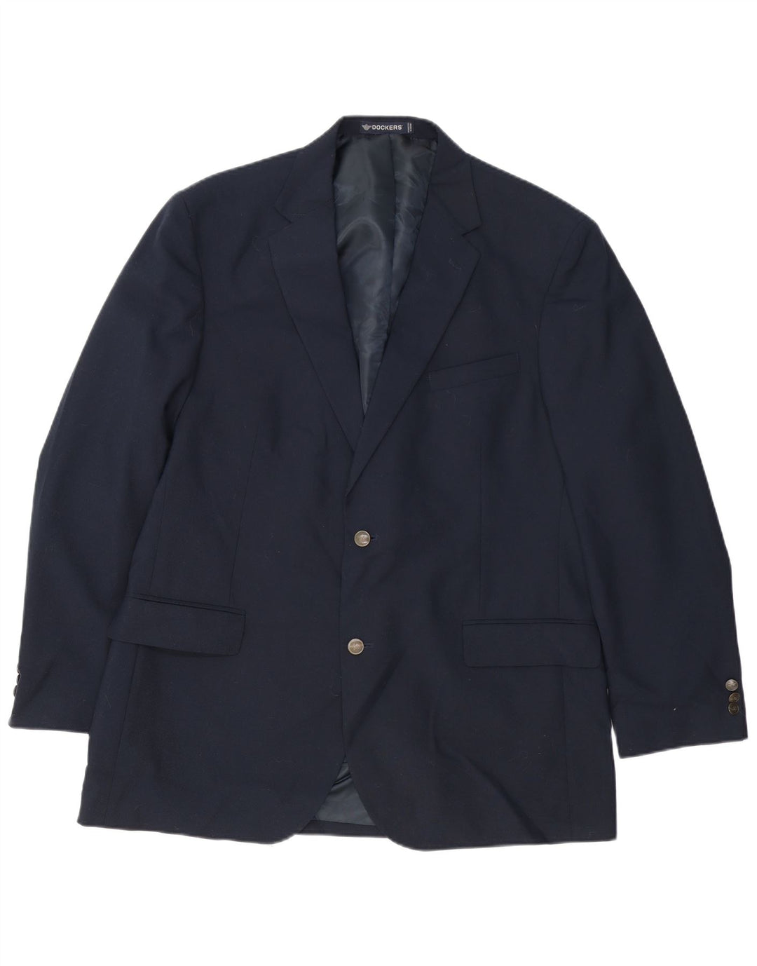 Dockers muška duga jakna sa 2 gumba UK 44 2XL tamnoplava vuna