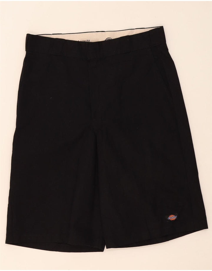 DICKIES Muške široke kargo kratke hlače W34 veliki crni poliester
