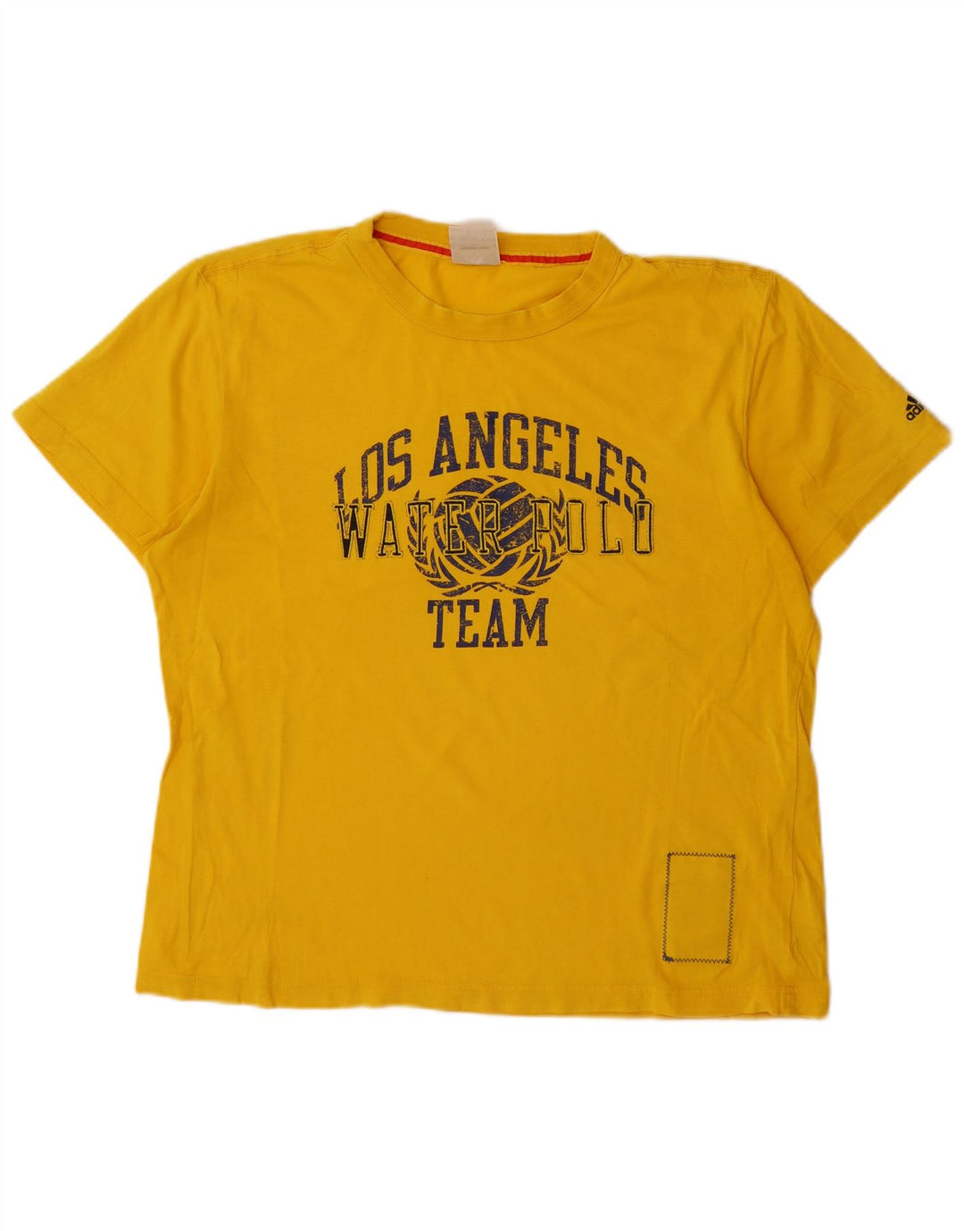 ADIDAS Muška majica kratkih rukava s grafičkim motivima, veliki žuti pamuk