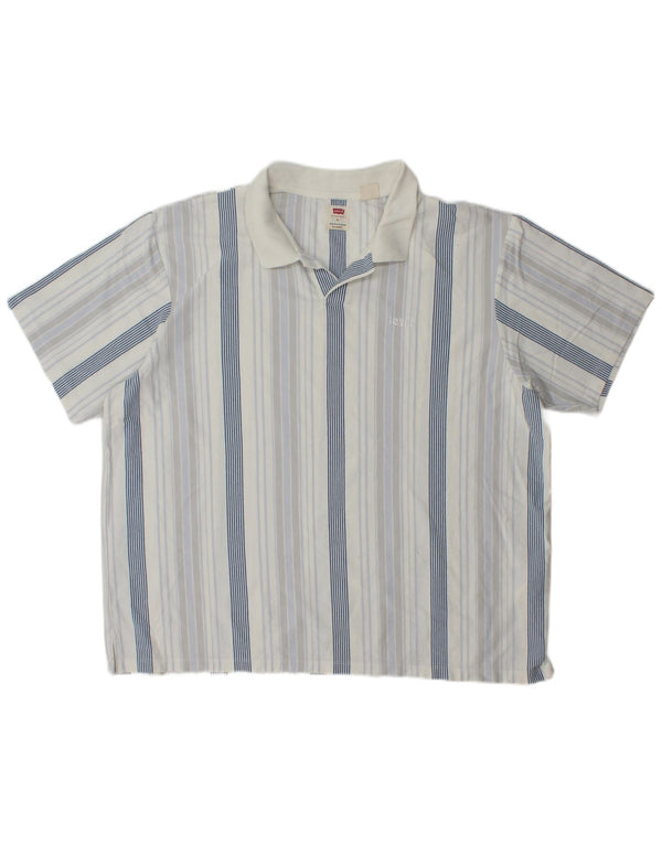 Levi's muška opuštena polo majica XL, pamuk na plave pruge