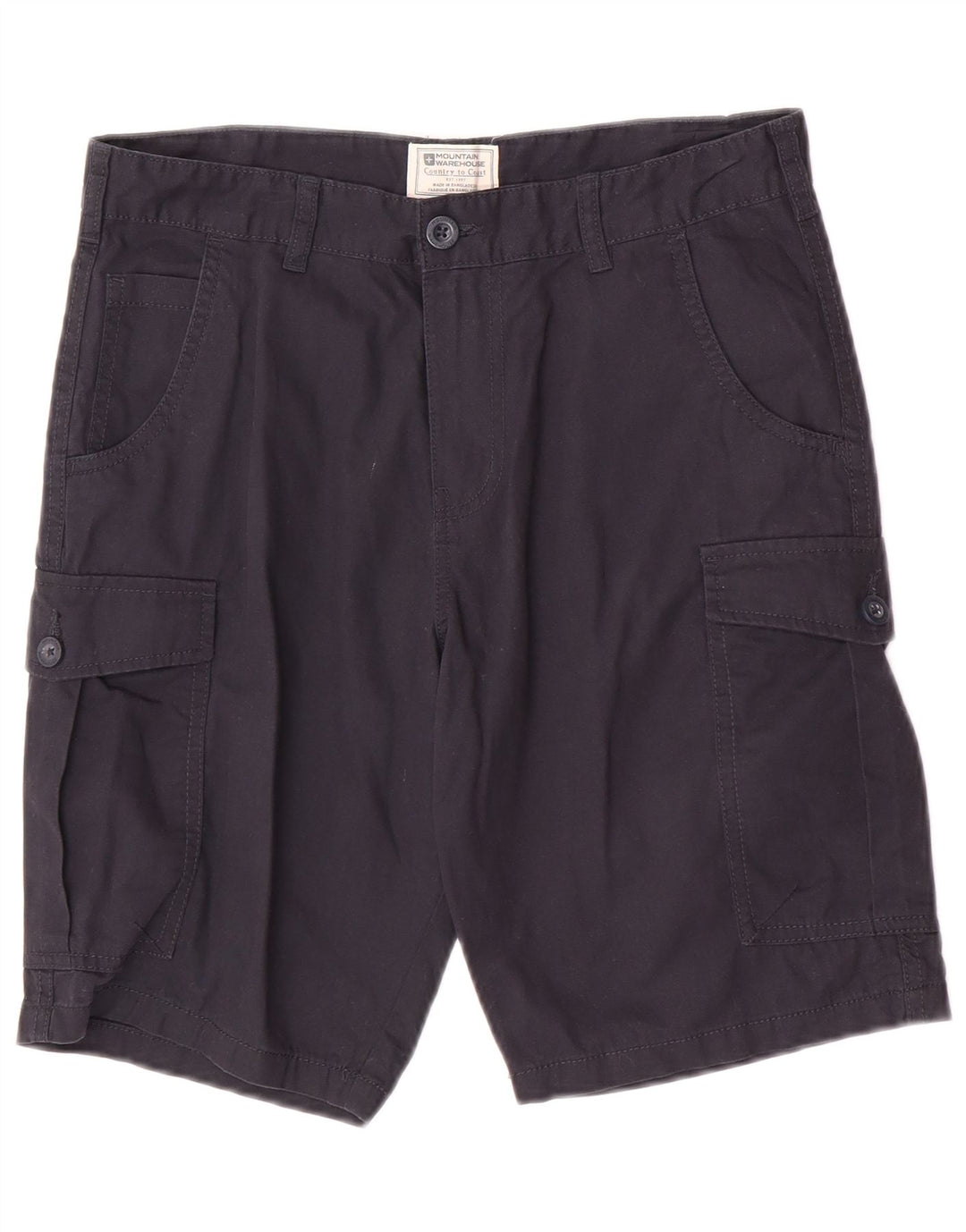 Mountain Warehouse Regular Cargo kratke muške hlače W30 Srednje tamnoplavi pamuk