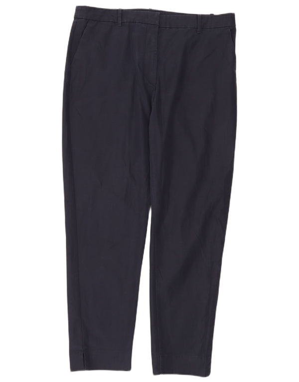 Marks & Spencer ženske chino hlače visokog struka UK 16 Large W34 L28 Mornarsko plava B