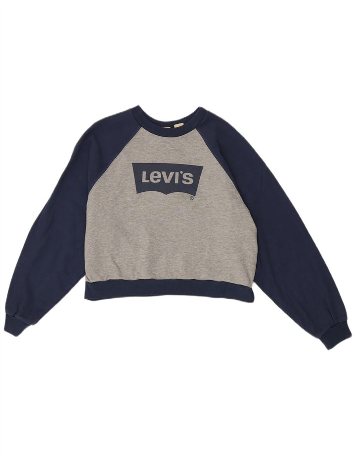 Levi's veliki ženski džemper s grafičkim motivima UK 10 Small Gray