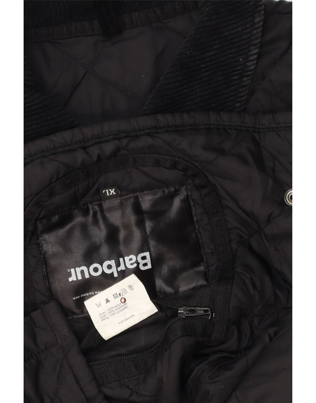 Barbour ženska prošivena jakna UK 18 XL crni poliamid