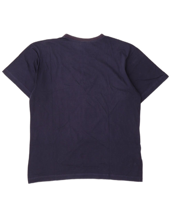 AUSTRALIAN L'ALPINA Muška majica kratkih rukava IT 52 Large Navy Blue Cotton