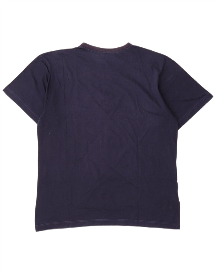 AUSTRALIAN L'ALPINA Muška majica kratkih rukava IT 52 Large Navy Blue Cotton