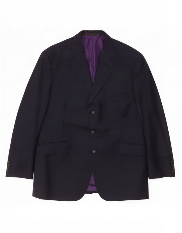 Marks & Spencer muška jakna sako s 3 gumba UK 44 XL tamnoplava vuna