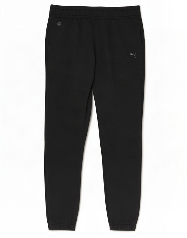 Puma Ženska trenirka Hlače Joggers UK 16 Veliki crni pamuk