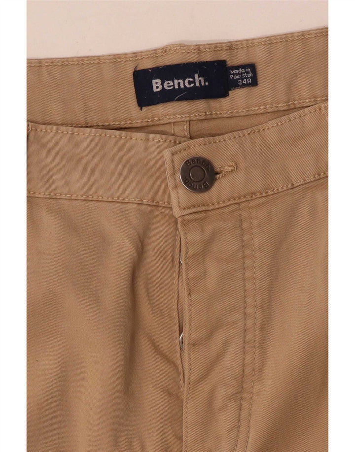 Bench Muške uske ležerne hlače W34 L32 Bež