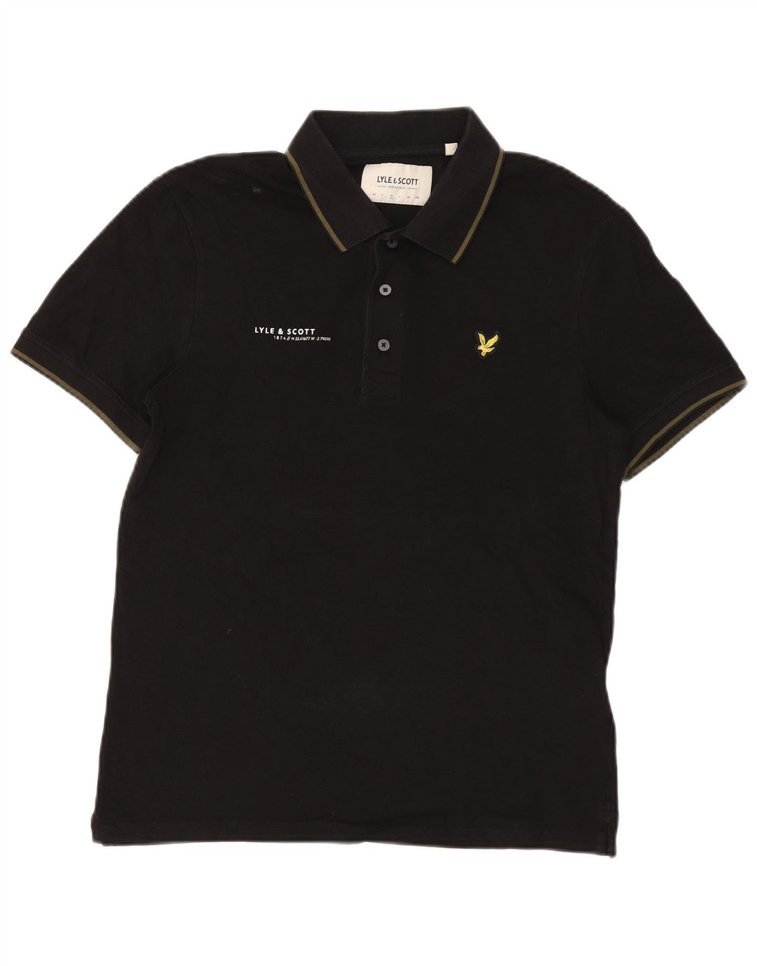 Lyle & Scott muška polo majica Srednje crni pamuk