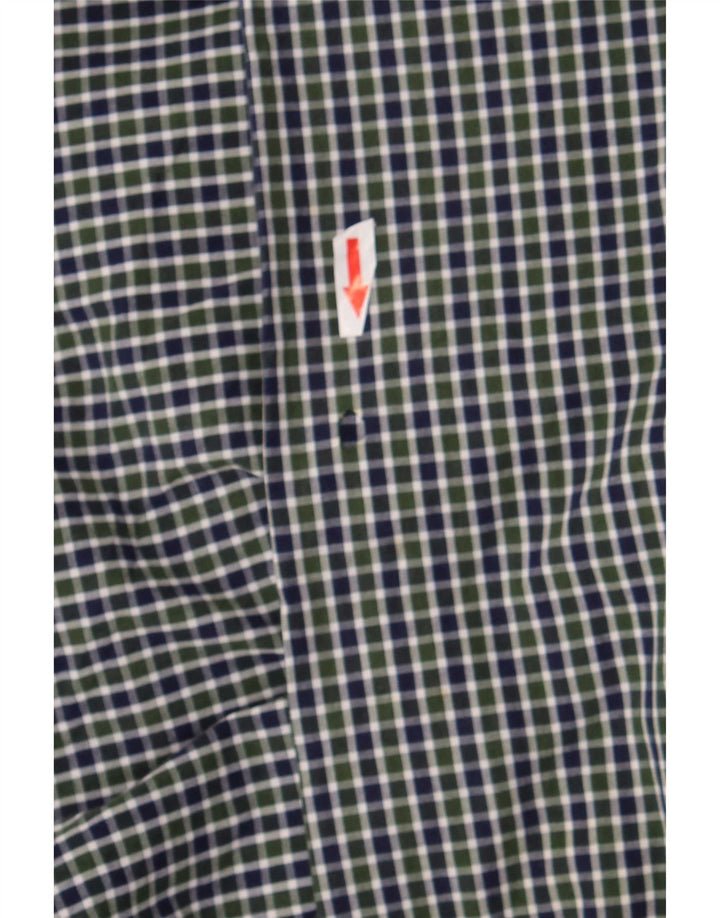 Chaps muška klasična košulja srednje zelene boje od gingham pamuka