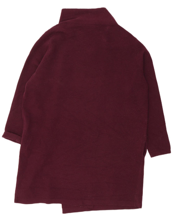 Phase Eight ženski prekomjerni dugi kardigan pulover UK 16 Large Burgundy