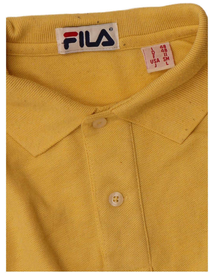 Fila muška polo majica IT 48 srednje žuti pamuk