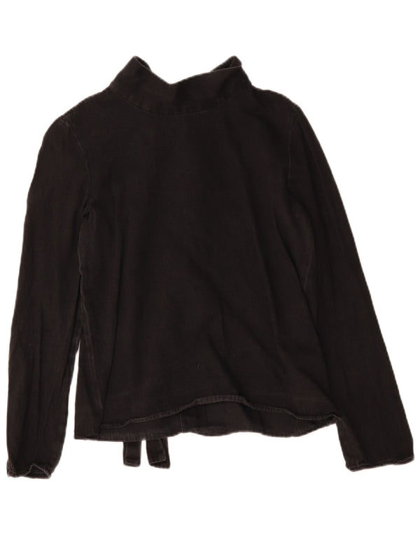 Cos Ženski gornji dio bluze dugih rukava EU 36 Small Black Cotton