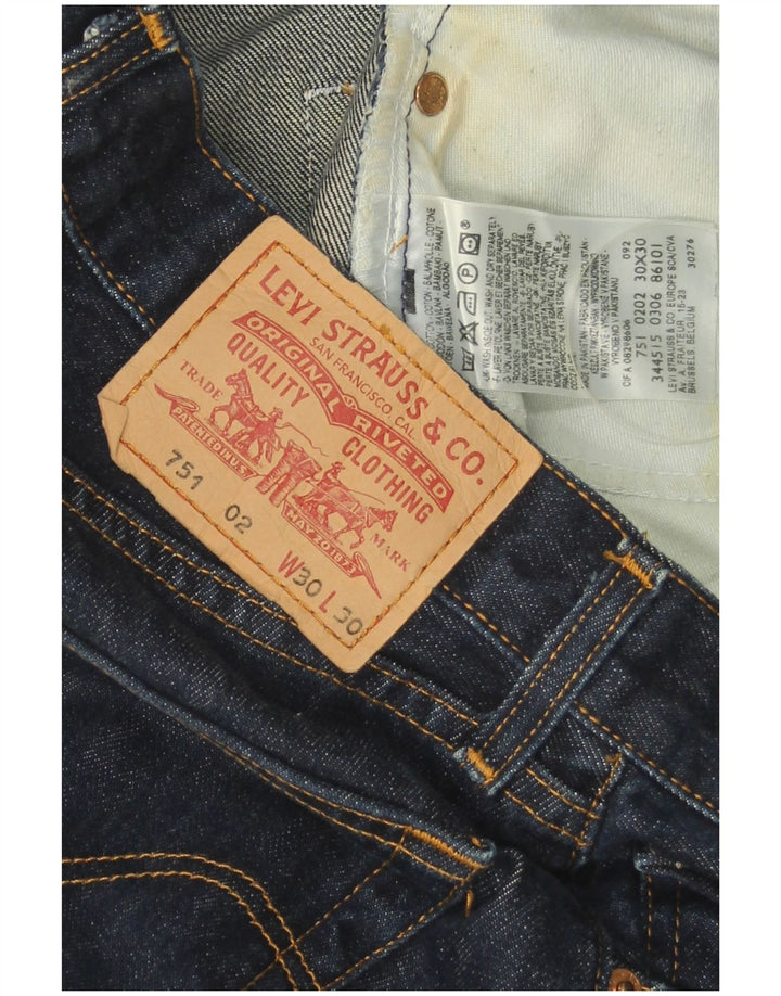 Levi's muške 751 ravne traperice W30 L30 tamnoplavi pamuk