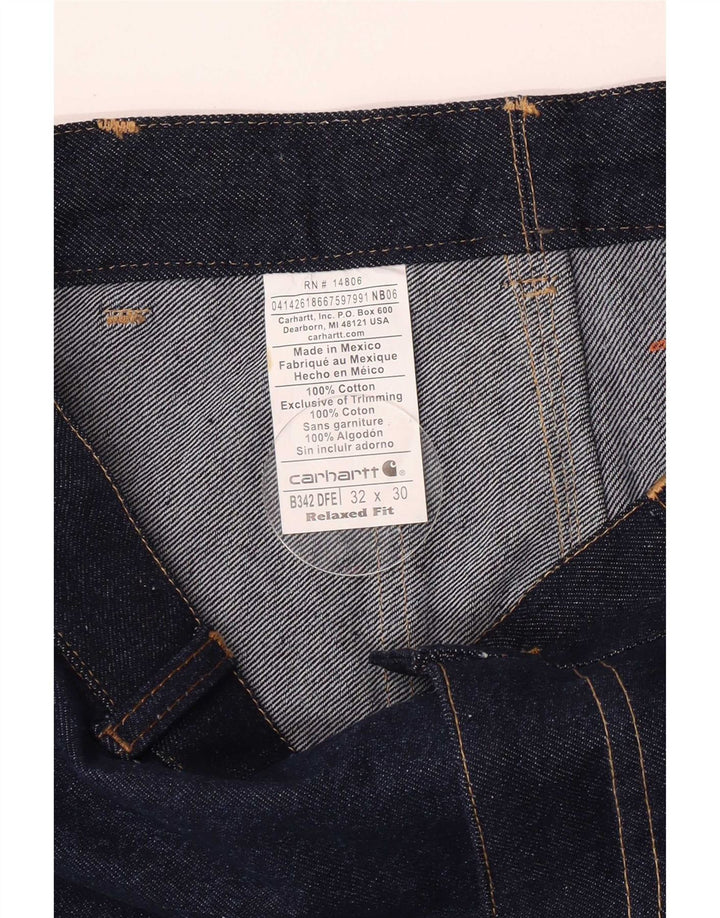 Carhartt muške kargo traperice W32 L27 tamnoplavi pamuk