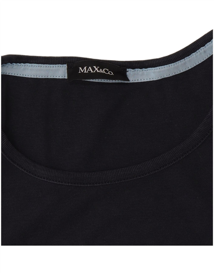 Max & Co. Ženska majica kratkih rukava s grafičkim motivima UK 10 Small tamnoplava
