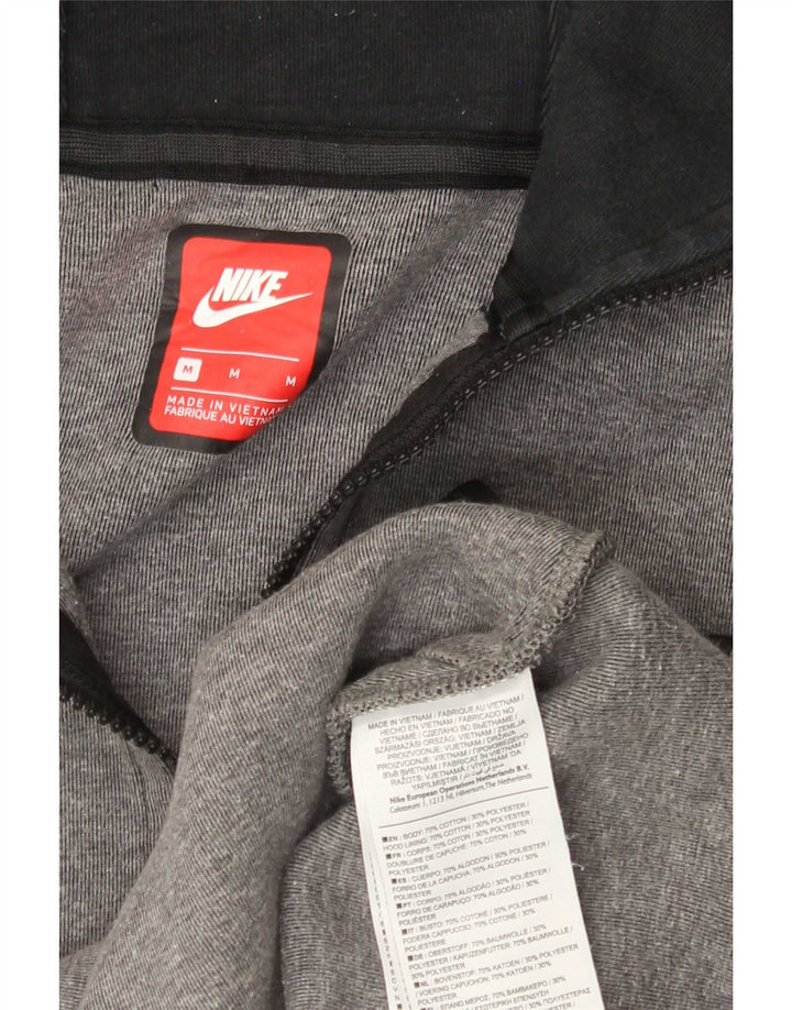 Nike muški pulover s kapuljačom na patentni zatvarač srednje sivi pamuk