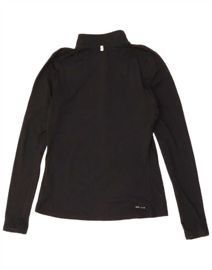 Nike Ženska trenirka Dri Fit Zip Neck Top UK 10 Small Black