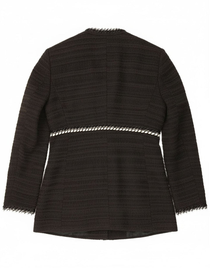 Zara ženski otvoreni sako jakna UK 14 velika crna