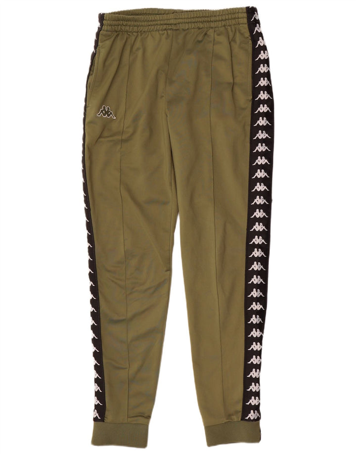 KAPPA muške trenirke s grafičkim motivima, hlače za trčanje, velike zelene boje