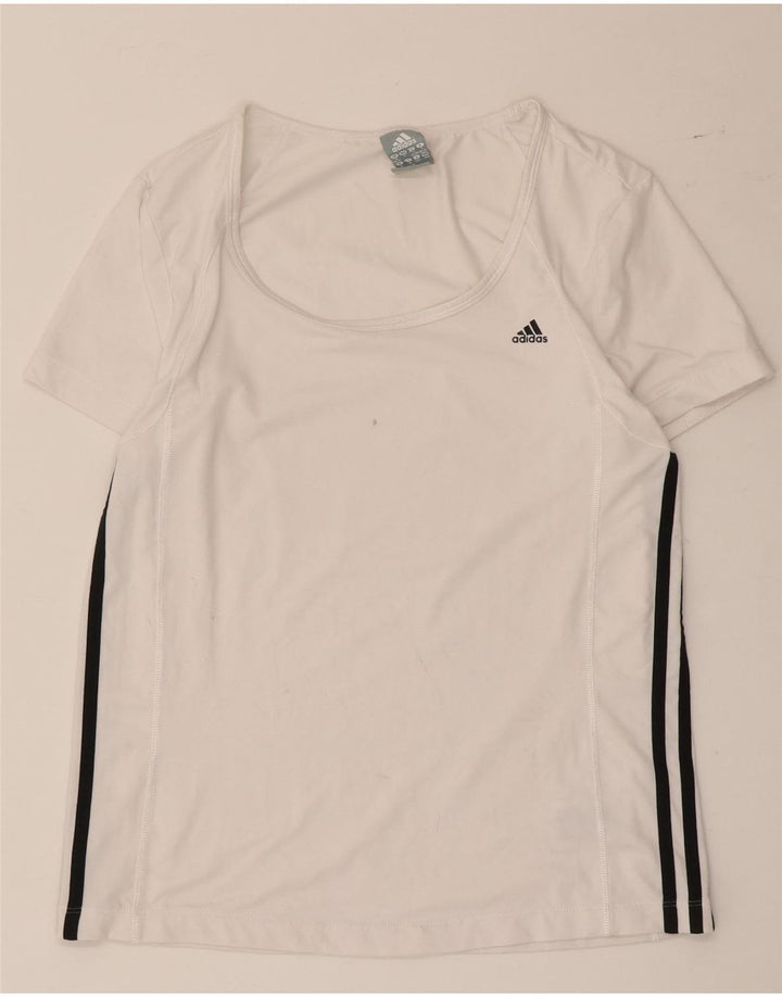 Adidas ženska majica kratkih rukava UK 12/14 srednje bijele boje poliester