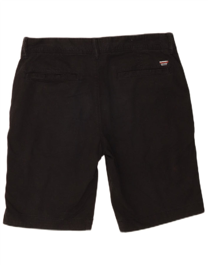 Superdry muške uske chino kratke hlače W30 Srednje crni pamuk