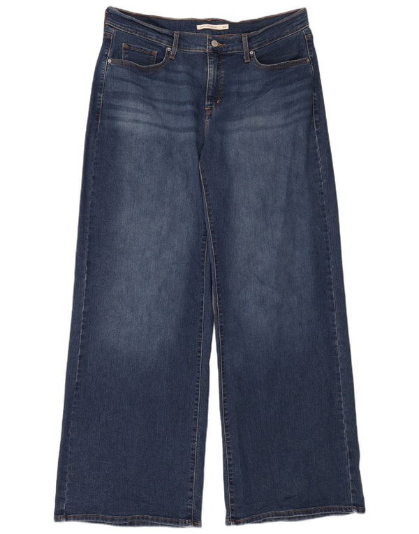 Levi's ženske 318 široke traperice za oblikovanje US 16 2XL W40 L34 plavi pamuk