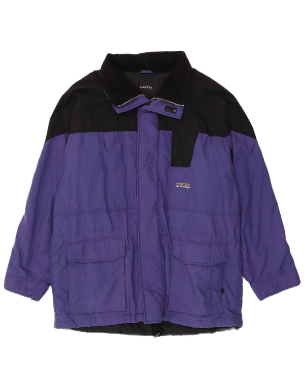 Vintage muška vjetrovka s kapuljačom UK 42 XL ljubičaste boje