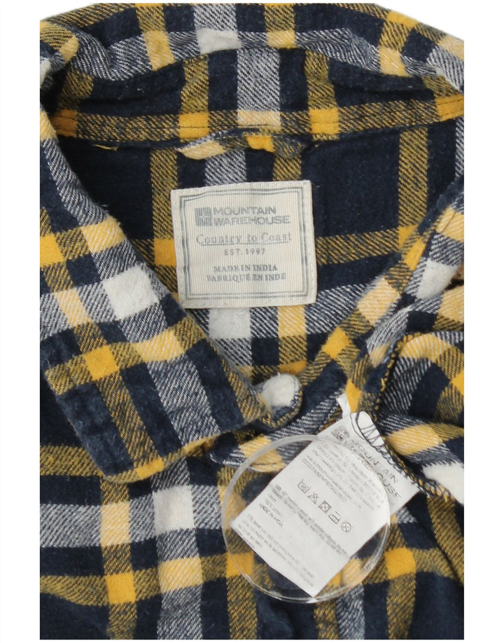 Mountain Warehouse muška flanelska košulja srednje tamnoplave karirane boje