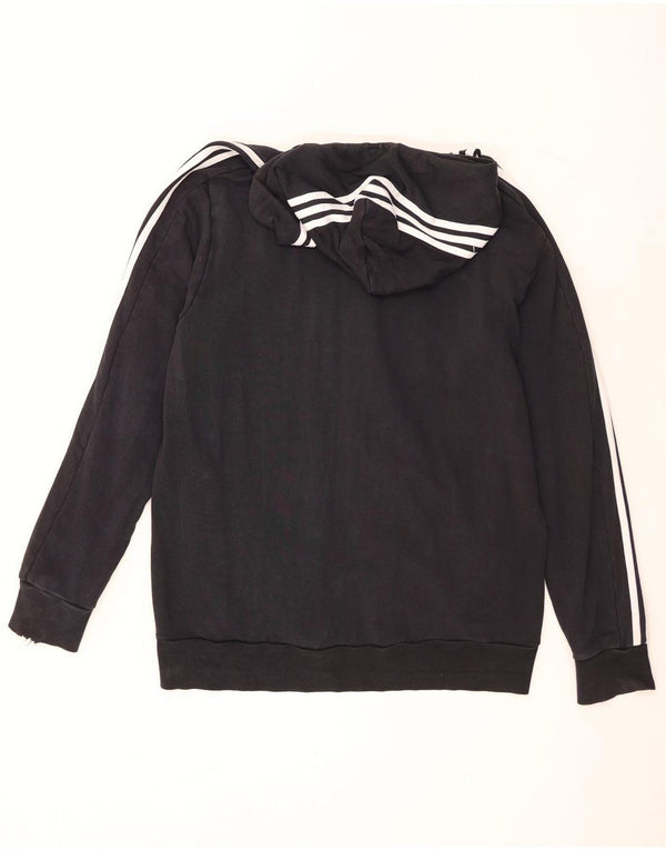 Adidas muški pulover s kapuljačom s patentnim zatvaračem XL, crni pamuk