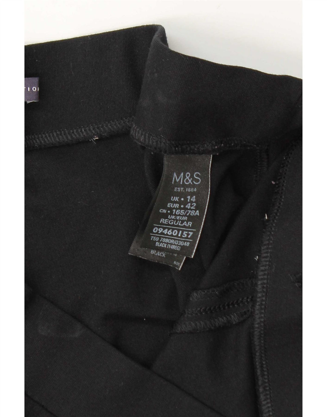 Marks & Spencer ženske tajice UK 14 velike crne viskoze