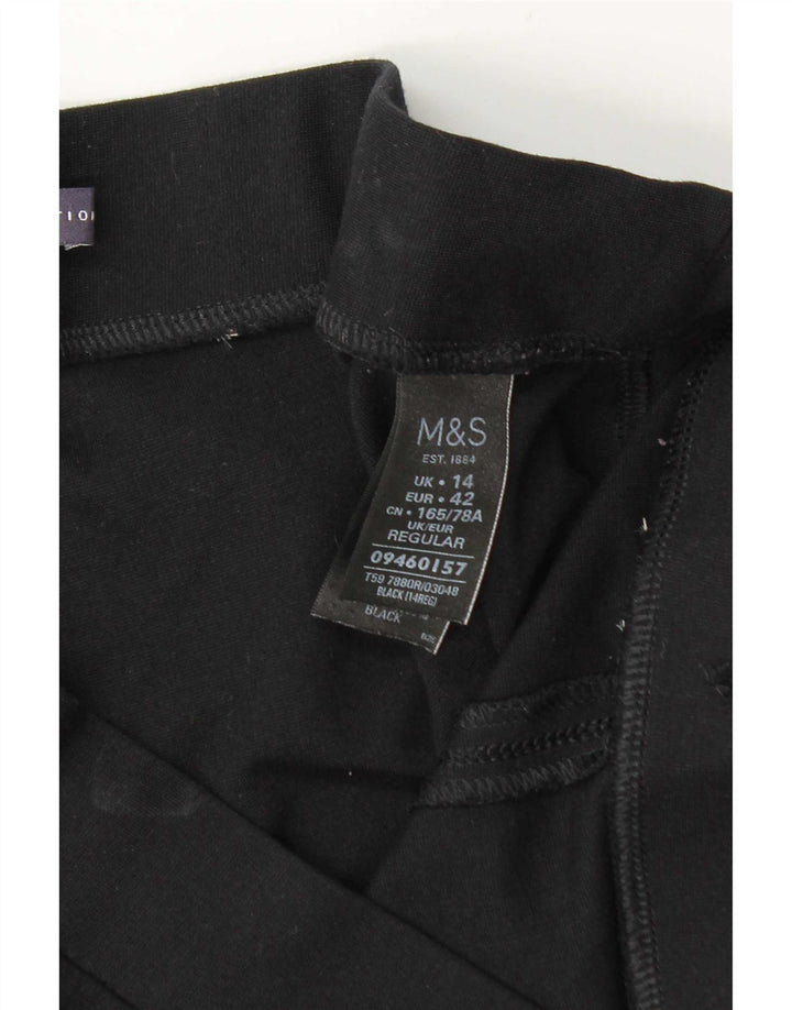 Marks & Spencer ženske tajice UK 14 velike crne viskoze