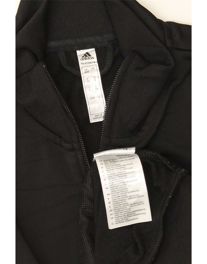 Adidas muška trenirka s grafičkim motivima, gornja jakna UK 38/40, srednji crni poliester