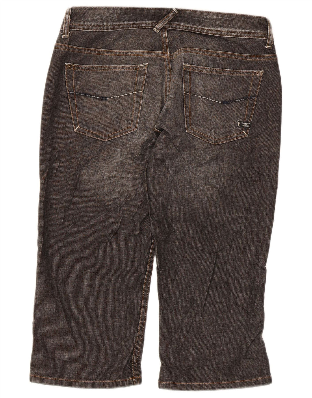 Massimo Dutti Ženske bermuda traper kratke hlače W28 Srednje sivi pamuk