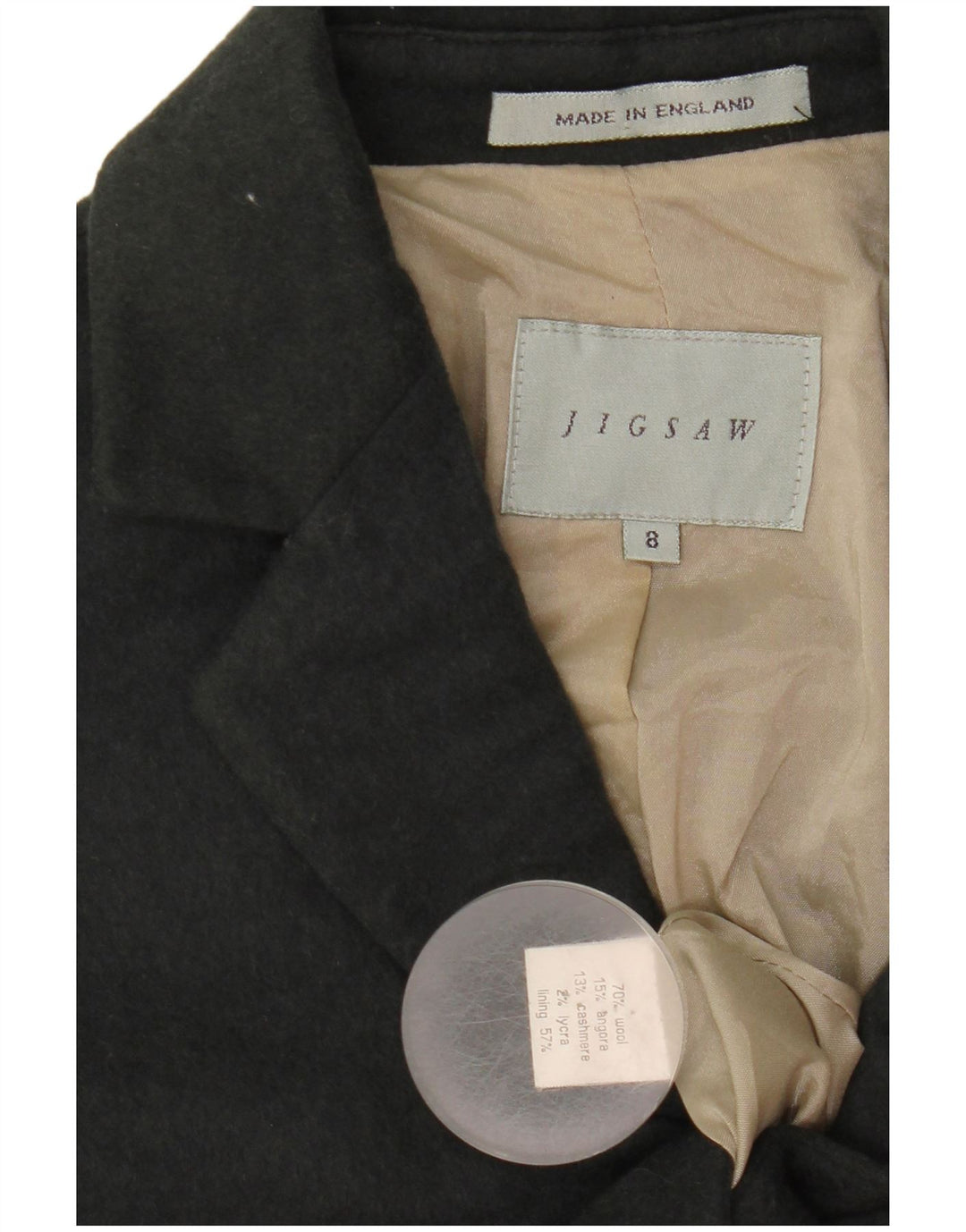 Jigsaw ženski kaput UK 8 Small Grey Wool
