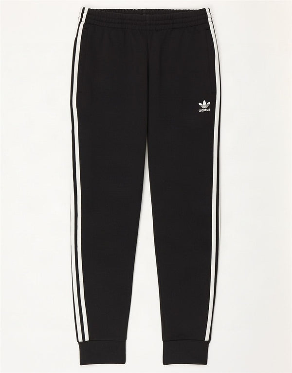 Adidas muške plave trenirke, srednje plave hlače za trčanje, crni poliester
